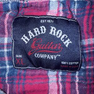 Hard Rock Guitar Co. Red Flannel shirt XL